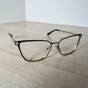 Versace Mod.1275 1433 Eyeglasses Black Gold Metal Frames 54-15-140 Italy